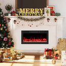 Smart WiFi Electric Fireplace Wall Mounted & Recessed 750W/1500W Heater by LJGDeals