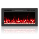 Smart WiFi Electric Fireplace Wall Mounted & Recessed 750W/1500W Heater by LJGDeals