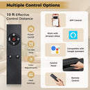 Smart WiFi Electric Fireplace Wall Mounted & Recessed 750W/1500W Heater by LJGDeals