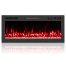 Smart WiFi Electric Fireplace Wall Mounted & Recessed 750W/1500W Heater by LJGDeals