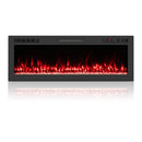Smart WiFi Electric Fireplace Wall Mounted & Recessed 750W/1500W Heater by LJGDeals