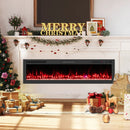 Smart WiFi Electric Fireplace Wall Mounted & Recessed 750W/1500W Heater by LJGDeals