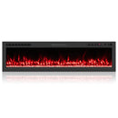 Smart WiFi Electric Fireplace Wall Mounted & Recessed 750W/1500W Heater by LJGDeals