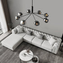 Smoked Glass Chandelier