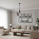 Smoked Glass Chandelier