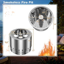 Smokeless Stainless Steel Fire Pit with Ash Pan for Yard Camping-Silver by LJGDeals