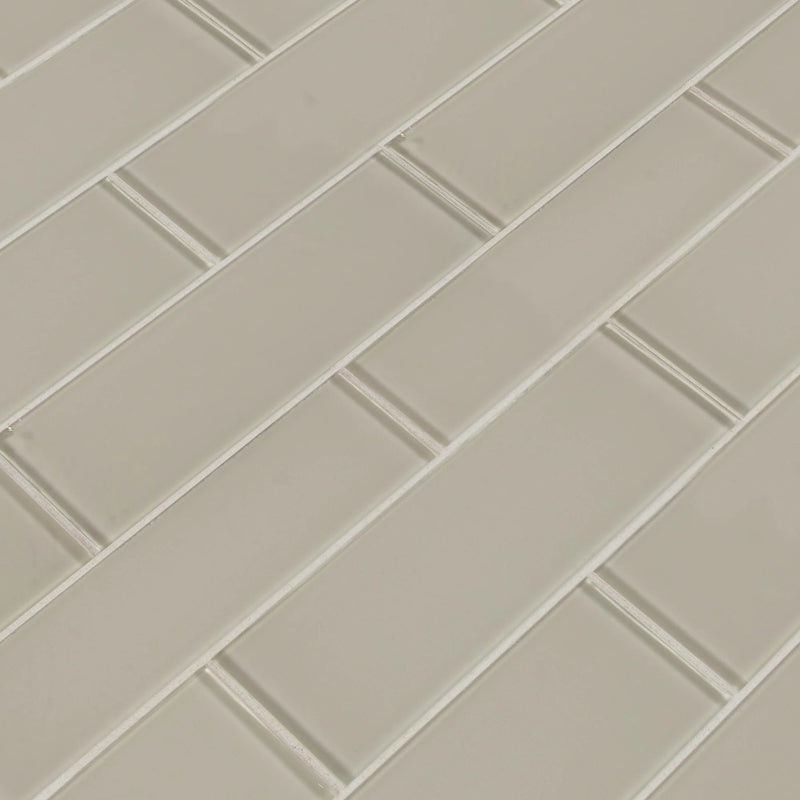 MSI Snowcap White Glass Subway Tile