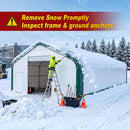 W40'xL80'xH21' Double Truss Storage Shelter, 10' Truss Spacing