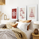 Wall Art Christmas Decoration Set of 3 Prints by Wall Art Set