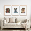 3 Piece Wall Decor Christmas Door Large Print by Wall Art Set