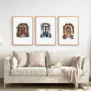 3 Piece Wall Decor Christmas Door Large Print