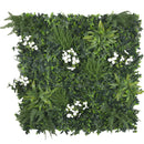 Sample Panel – Snowy White Vertical Garden (Small Sample)