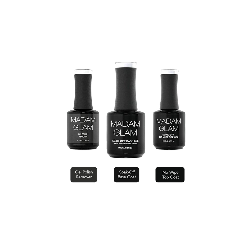 "Base Coat, Top Coat & Remover" Bundle