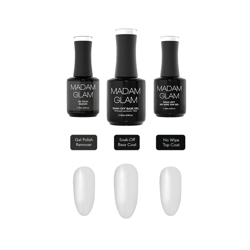 "Base Coat, Top Coat & Remover" Bundle