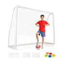 8' x 6' Soccer Goal with Ground Stakes and Soccer Cones by LJGDeals