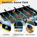 37 Inch Mini Foosball Table with Score Keeper and Removable Legs by DirectDeals