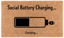 Social Battery Charging Coir Mat