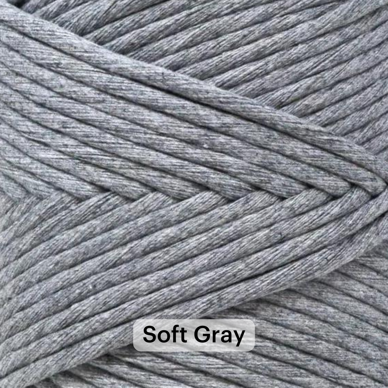 SOFT COTTON CORD ZERO WASTE 4 MM - 1 SINGLE STRAND - SAMPLES