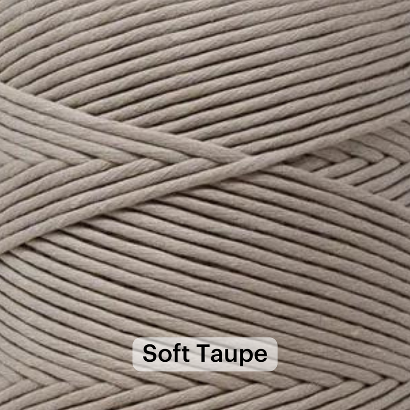 SOFT COTTON CORD ZERO WASTE 4 MM - 1 SINGLE STRAND - SAMPLES