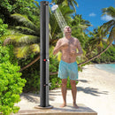 7.5 Feet 15.9 Gallon Solar Heated Outdoor Shower with Shower Head-Black by LJGDeals
