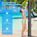 7.5 Feet 15.9 Gallon Solar Heated Outdoor Shower with Shower Head-Black by LJGDeals