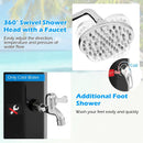 7.5 Feet 15.9 Gallon Solar Heated Outdoor Shower with Shower Head-Black by LJGDeals