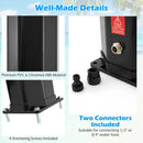 7.5 Feet 15.9 Gallon Solar Heated Outdoor Shower with Shower Head-Black by LJGDeals