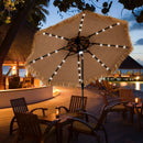 10 Feet Hawaiian Style Solar Lighted Thatched Tiki Patio Umbrella by LJGDeals