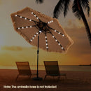 10 Feet Hawaiian Style Solar Lighted Thatched Tiki Patio Umbrella by LJGDeals