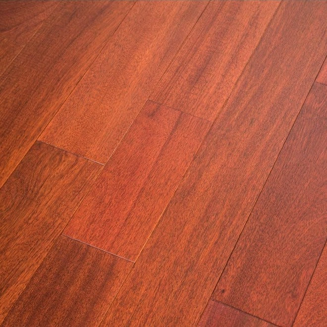 Santos Mahogany Smooth Solid Hardwood 3/4" x 5" Premiere Flooring - Natural