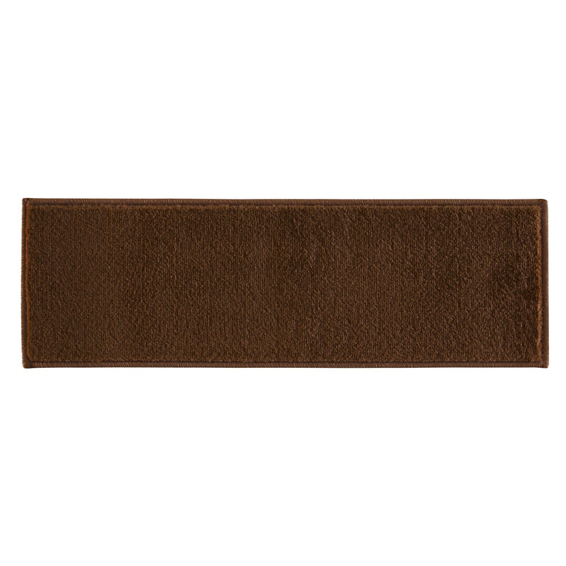 Stair Treads Rug 9"x28" Solid Collection | Brown