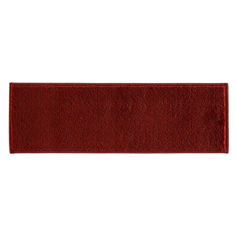 Stair Treads Rug 9"x28" Solid Collection | Red