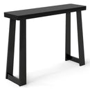 Solid Rubber Wood Console Table 43inch Narrow Entryway Table with Thick Tabletop and Stable Base by LJGDeals