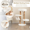 Solid Wood Cat Tower with Jute Scratching Posts and Hanging Rope for Indoor Cats by LJGDeals