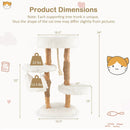 Solid Wood Cat Tower with Jute Scratching Posts and Hanging Rope for Indoor Cats by LJGDeals