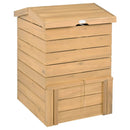 Solid Wood Compost Bin with Lockable Sliding Door and Flip by DirectDeals