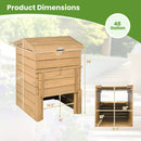 Solid Wood Compost Bin with Lockable Sliding Door and Flip by LJGDeals