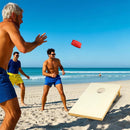 Solid Wood Cornhole Board Set Portable Corn Hole Game Board Includes 8 Bean Bags by DirectDeals