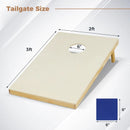 Solid Wood Cornhole Board Set Portable Corn Hole Game Board Includes 8 Bean Bags by DirectDeals