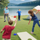 Solid Wood Cornhole Board Set Portable Corn Hole Game Board Includes 8 Bean Bags by DirectDeals