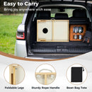 Solid Wood Cornhole Board Set Portable Corn Hole Game Board Includes 8 Bean Bags by DirectDeals