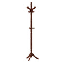 Solid Wood Hall Tree with 11 Hooks and 3 Height Options for Entryway