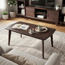 Solid Wood Modern Coffee Table with Tapered Legs by LJGDeals