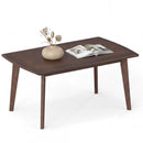Solid Wood Modern Coffee Table with Tapered Legs by LJGDeals