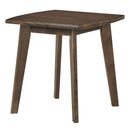 Solid Wood Side Table Square End Table with Thickened Top and Curved Edge by DirectDeals