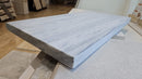 Solto White marble pool coping 12x24 bullnose on long edge back