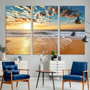 Soothing Sunset on Calm Beach