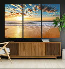 Soothing Sunset on Calm Beach