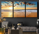 Soothing Sunset on Calm Beach