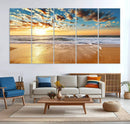 Soothing Sunset on Calm Beach